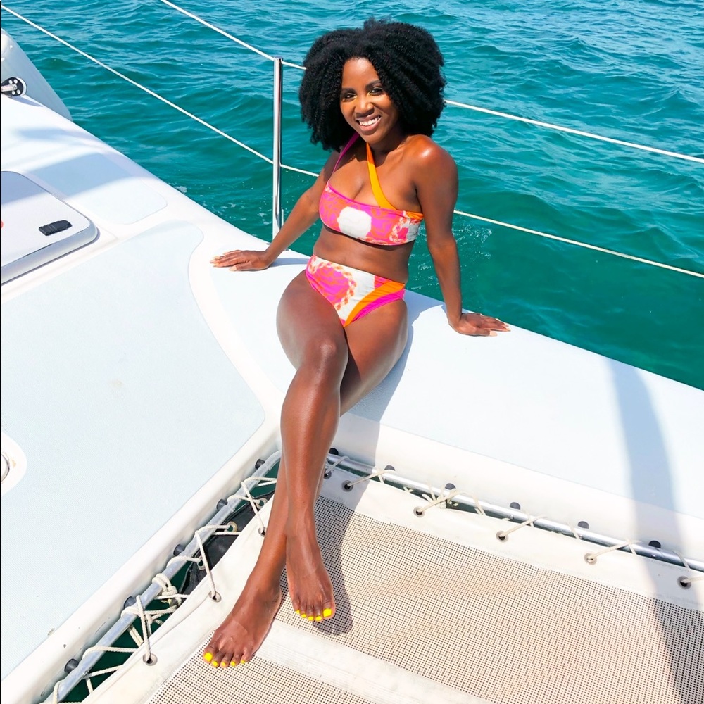 Icon Swim Pink and Orange Bikini Set